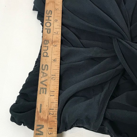 HP**Bebe- Strapless Twist Black Top Size XS - Picture 9 of 12